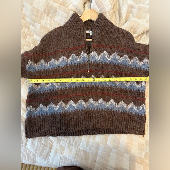 Madewell Fair isle half-zip - Picture 5 of 5